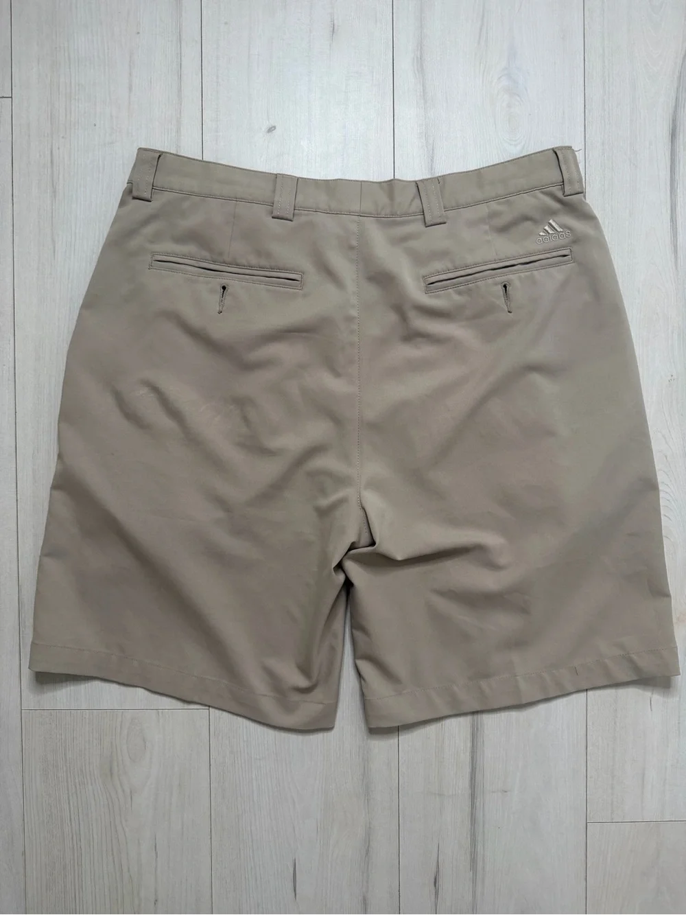 adidas Men's Flat Front Khaki Shorts